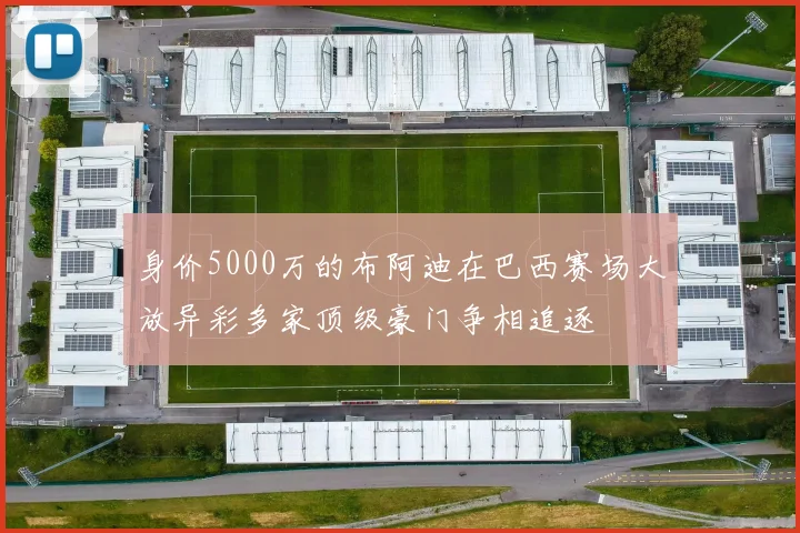 身价5000万的布阿迪在巴西赛场大放异彩多家顶级豪门争相追逐